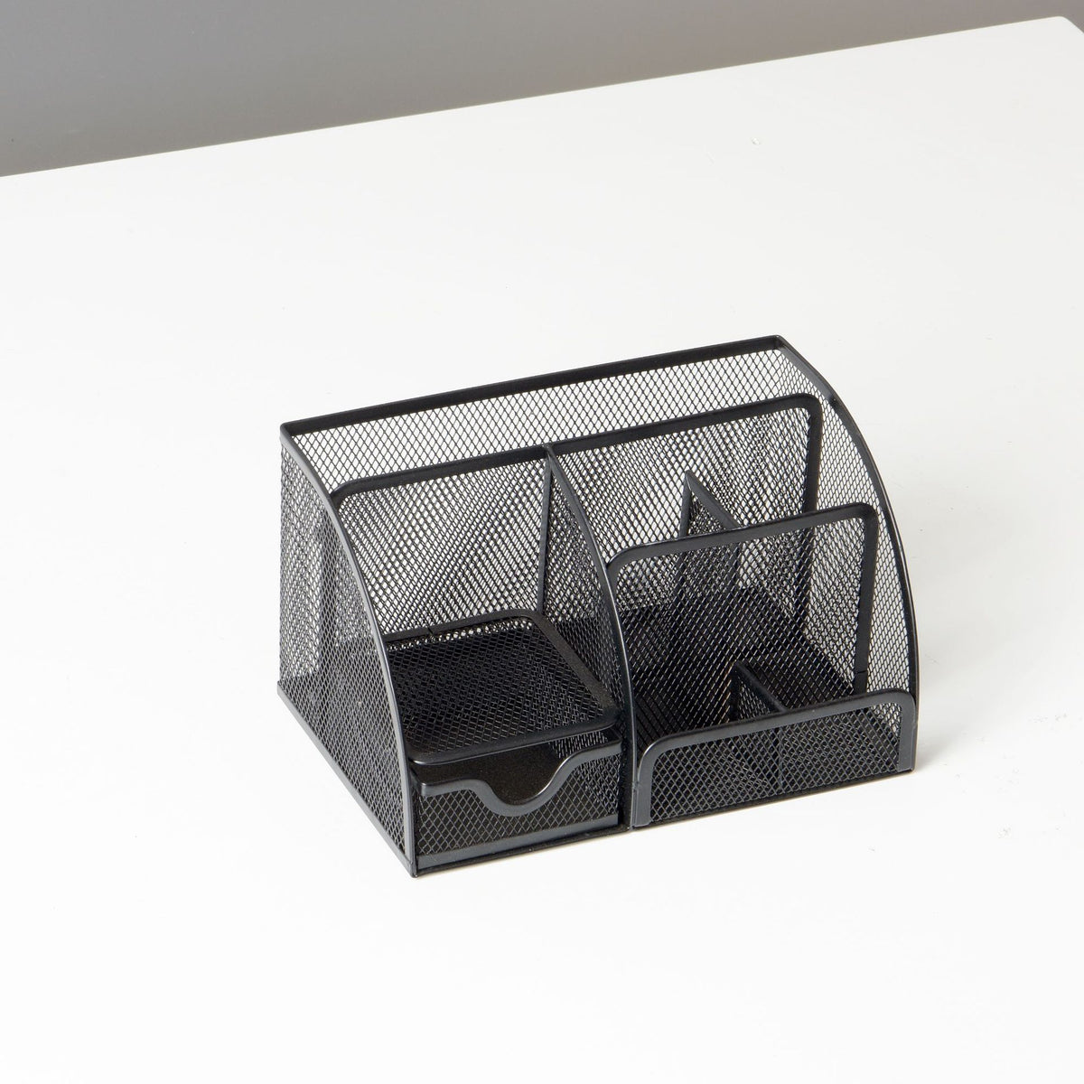 Metal Mesh Desktop Organizer and Pen Holder, 7 Grid