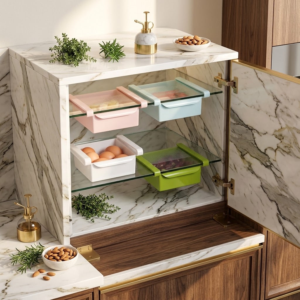 Refrigerator Fresh-Keeping Drawer Storage Rack, PP