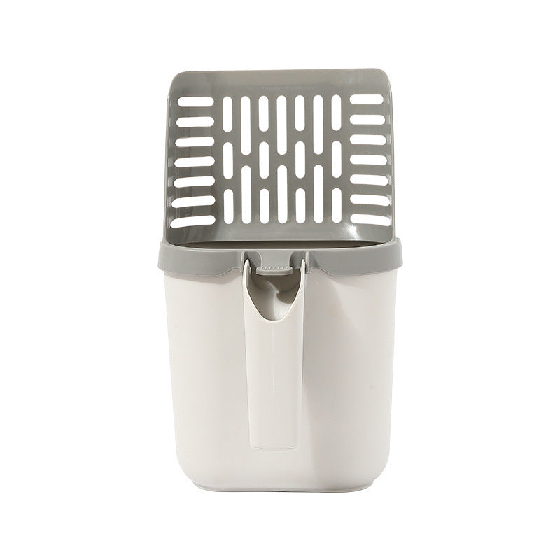 Cat Litter Scoop and Waste Bin Set for Between Cleanings