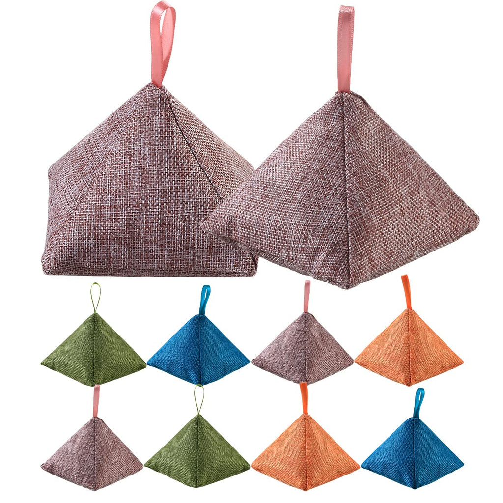 Bamboo Charcoal Odor Absorber Bags, Fragrance-Free, 8-Pack