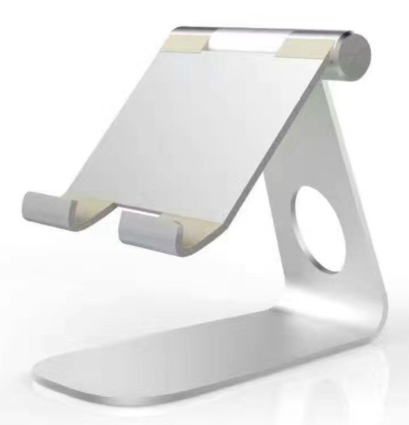 Foldable Aluminum Tablet Stand with Rubber Pads, Black