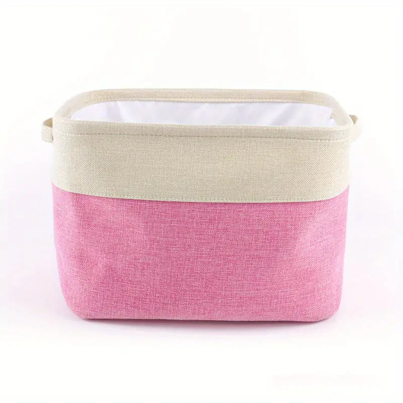 Collapsible Cotton Linen Storage Box for Toys and Sundries