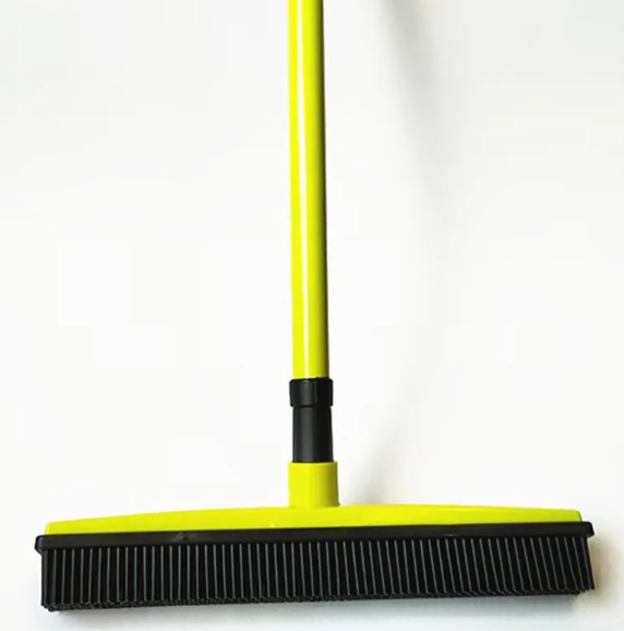 Pet Hair Removal Broom with Rubber Bristles