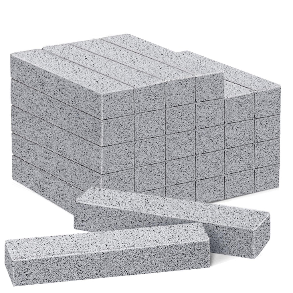 Natural Pumice Cleaning Stones for Toilets and Grills, 30-Pack