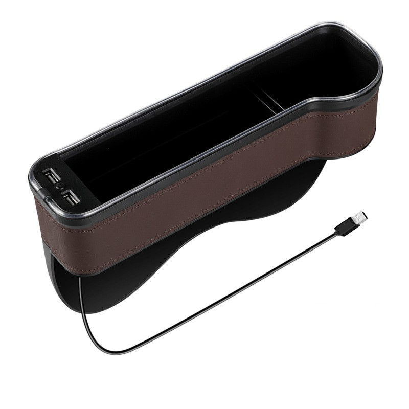 Car Seat Gap Organizer with USB Charging Port