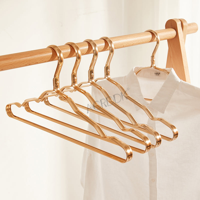 Non-Slip Aluminum Clothes Hangers, 5 or 10 Pack