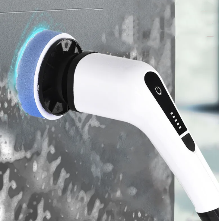 Cordless Handheld Electric Cleaning Brush, Rechargeable, White