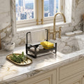 Aluminum Kitchen Sink Caddy with Drain Tray, 17 or 22 cm