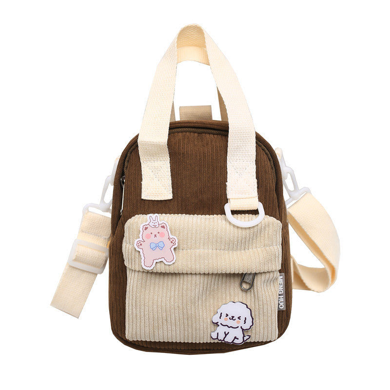 Striped Nylon Tote Backpack for Women, 6 Colors