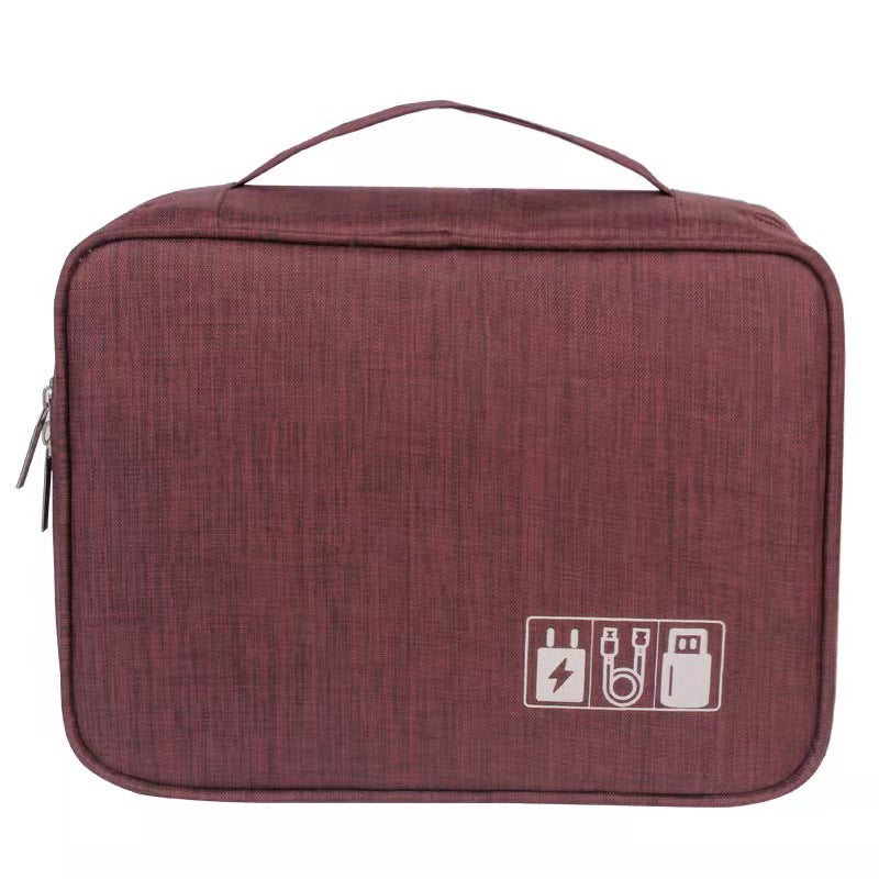Waterproof Oxford Cable Organizer Bag, 24.5 x 18.5 cm