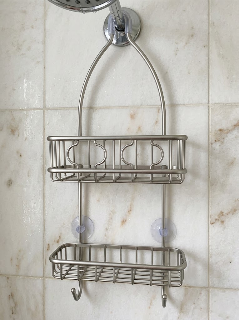Stainless Steel Hanging Shower Head Caddy, 22 x 10.2 x 4.2 in