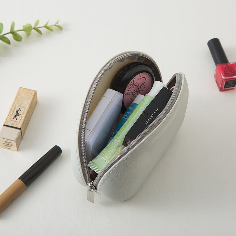 Mini Waterproof Makeup Bag, Portable PU Travel Storage Pouch