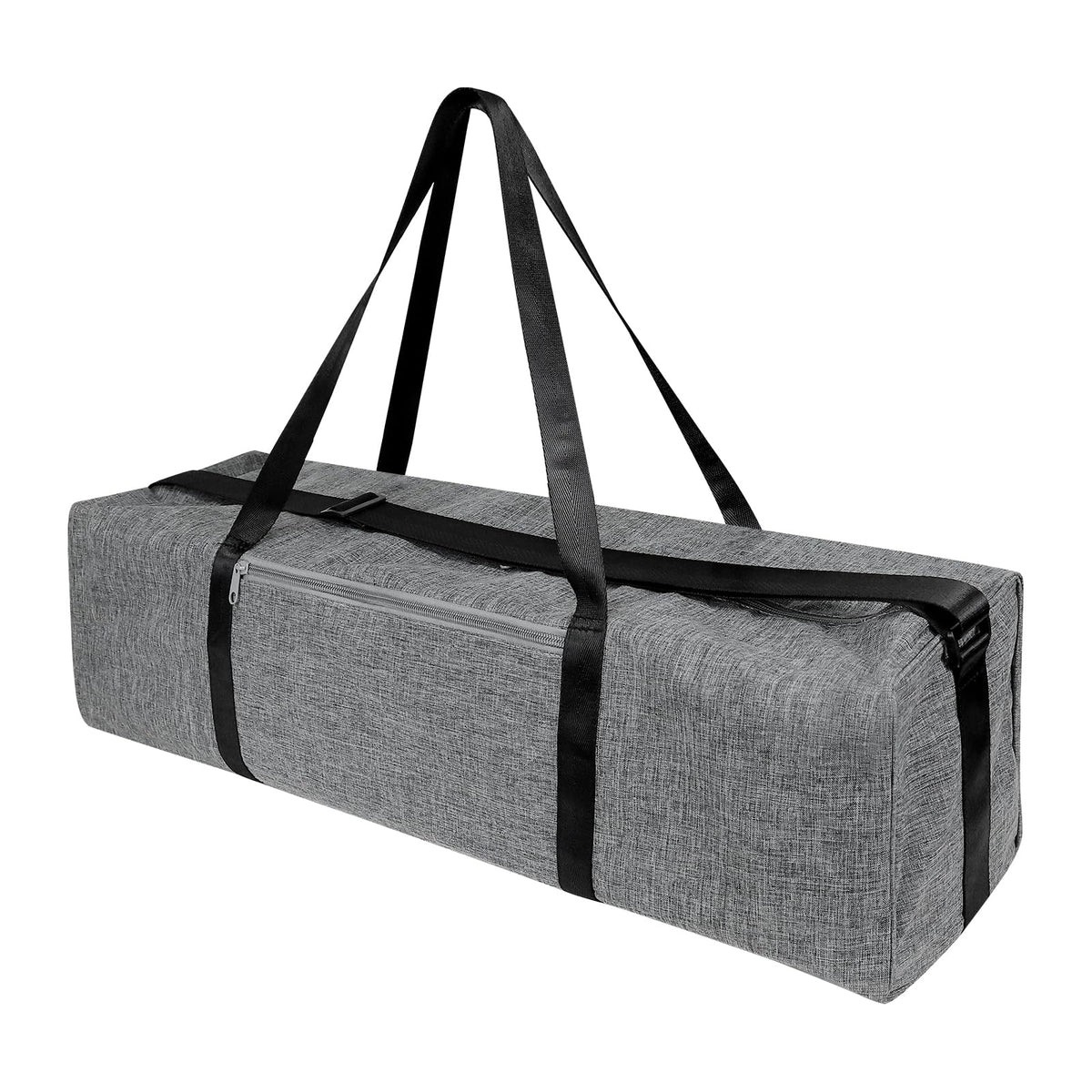 Zippered Yoga Mat Bag for 1/4 and 1/3 in Mats, Waterproof, Grey