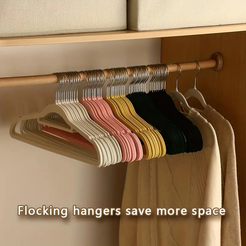 Ultra-Thin Non-Slip Velvet Hangers, 10 Pack