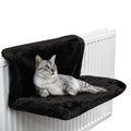 Cat Radiator Bed with Faux Fur Cover and Collapsible Metal Frame