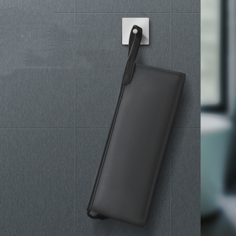 PU Leather Hair Dryer Travel Storage Bag