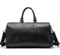 Leather Travel Shoulder Bag, 45 x 25 x 20 cm, Black or Brown