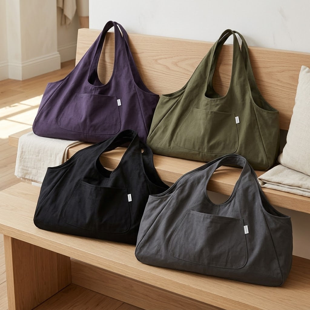 Yoga Mat Tote Bag with Side Pocket, Studio 12-Pack Variety Set