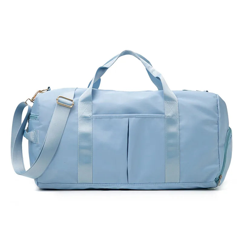 Large-Capacity Women's Yoga Gym Bag with Mat Compartment