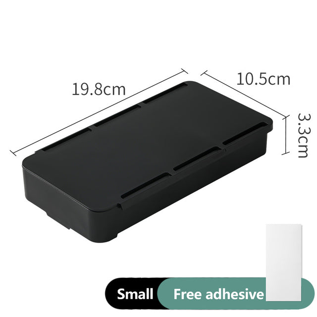 Under-Desk Shelf and Drawer Organizer, White or Black