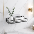 No-Drill Wrought Iron Wall Shelf for Bathroom or Kitchen