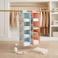 Foldable Fabric Hanging Closet Organizer, Multi-Shelf