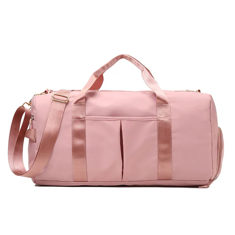 Large-Capacity Women's Yoga Gym Bag with Mat Compartment