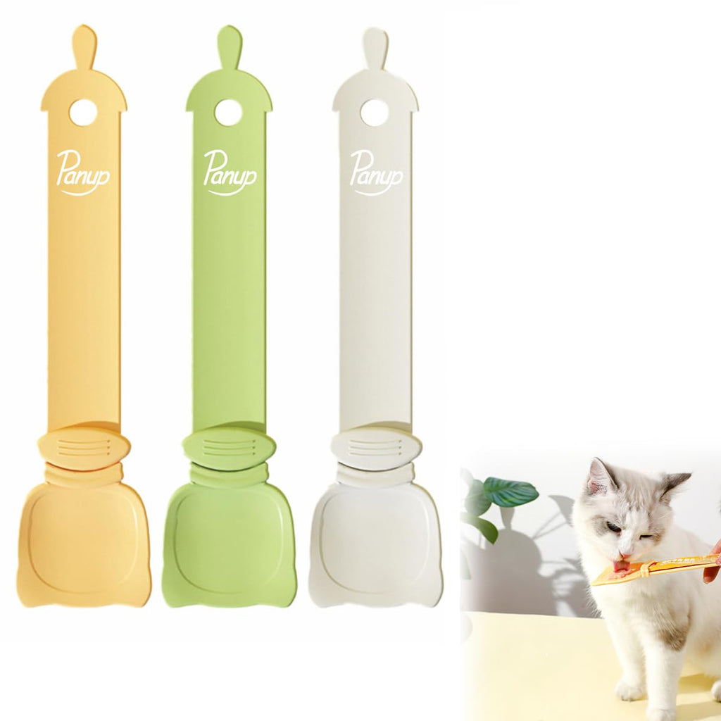 Cat Treat Squeeze Spoon for Wet Food and Lickable Treats