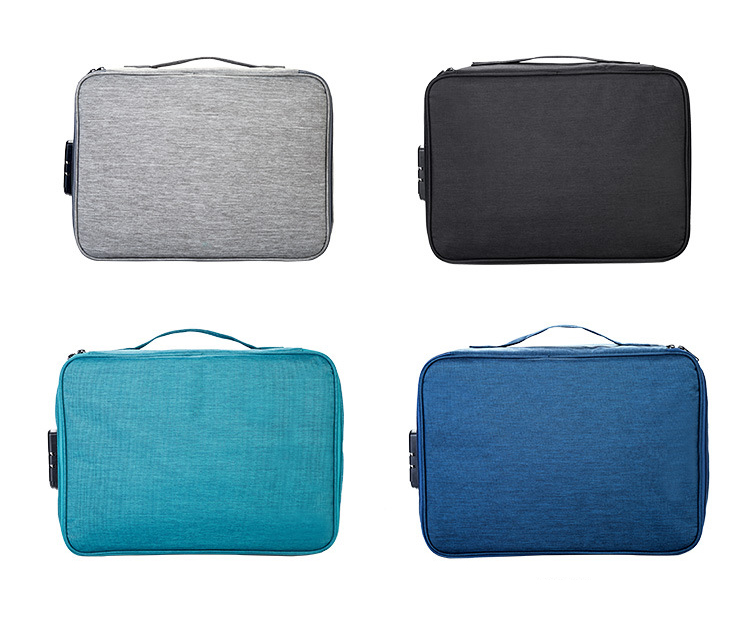Polyester Travel Document Organizer Bag