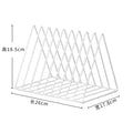 Scandinavian Metal Desktop Book and Magazine Holder, 9 Grid