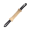 Handmade Jute Dog Bite Roll with 2 Handles, 28 x 6 cm