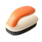 Soft-Bristle Long-Handle Shoe Washing Brush, Two-Tone