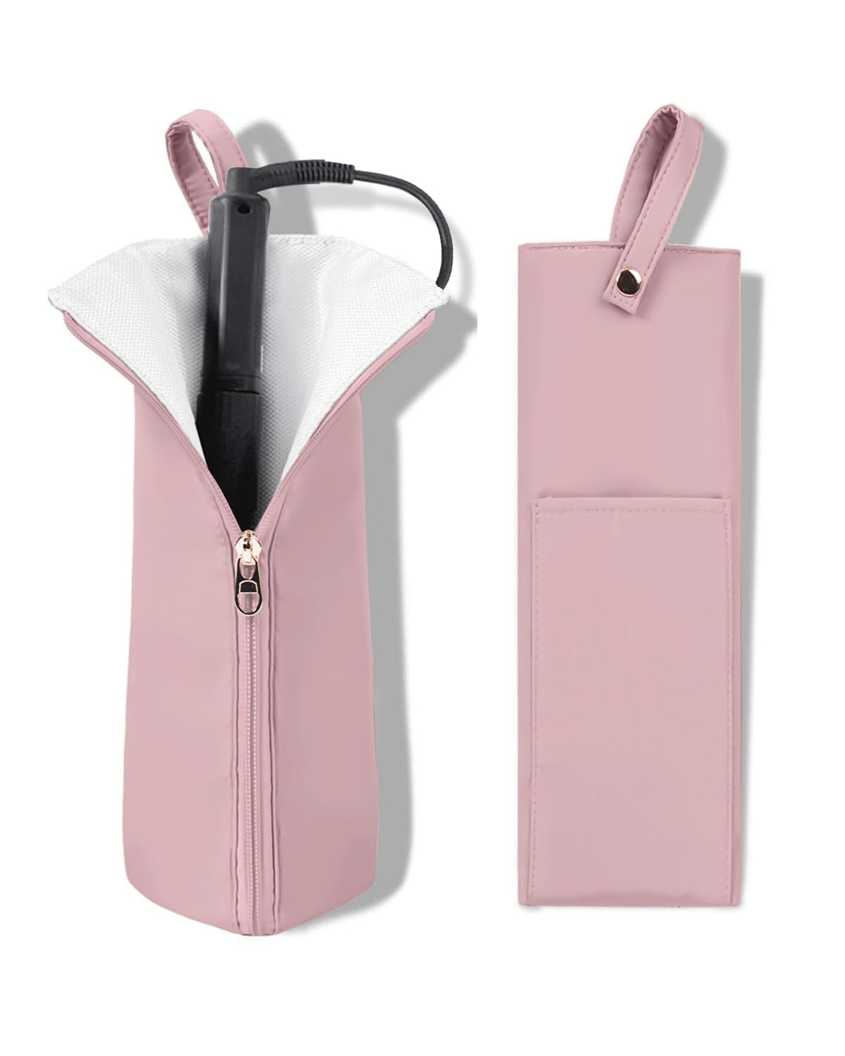 Heat-Resistant Hot Tool Mat and Travel Holder, Orchid Pink