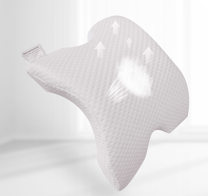 Tunnel-Shaped Office Nap Pillow with Memory Foam and Arm Bracket