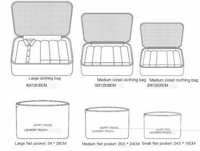 Lightweight Packing Cube Set, 6 or 7 Pieces
