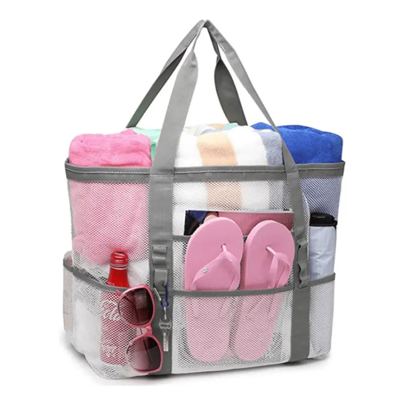 Lightweight Mesh Shoulder Storage Bag, 42 x 38 x 20 cm