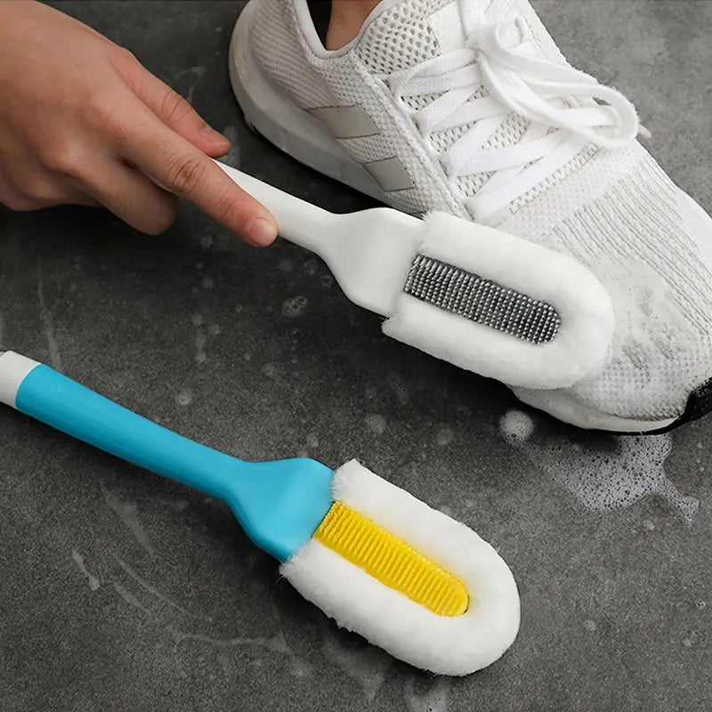 Long-Handle Soft-Bristle Shoe Cleaning Brush