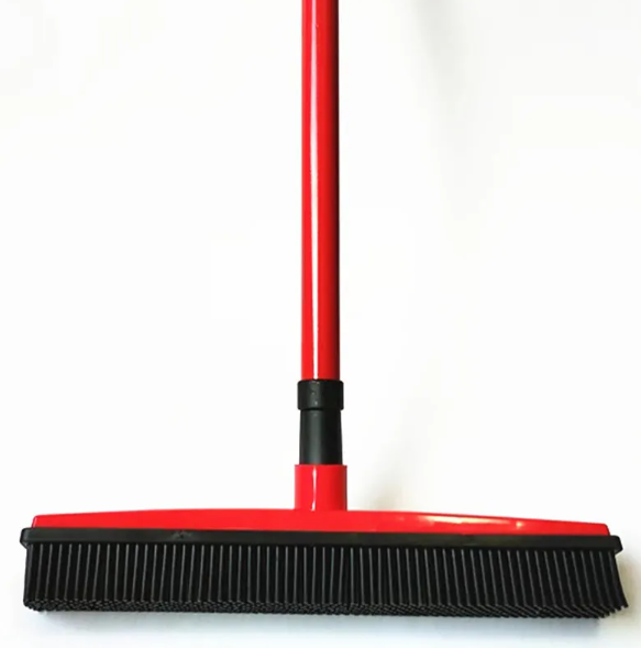 Pet Hair Removal Broom with Rubber Bristles