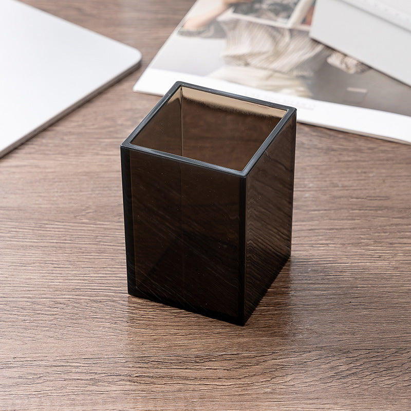 Black Tea Acrylic Desk Accessories, Pen Holder, Stapler and More