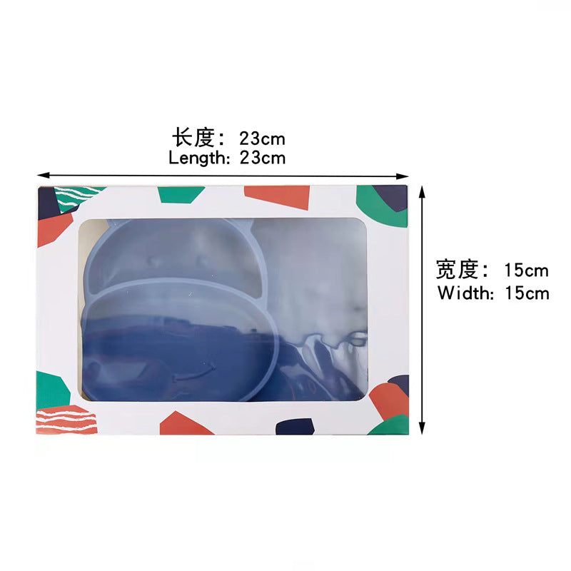 Divided Silicone Suction Plate for Baby Mealtimes, Multiple Options
