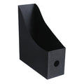 Desktop File Rack and Bookend Storage Box, PP, Black/White/Beige