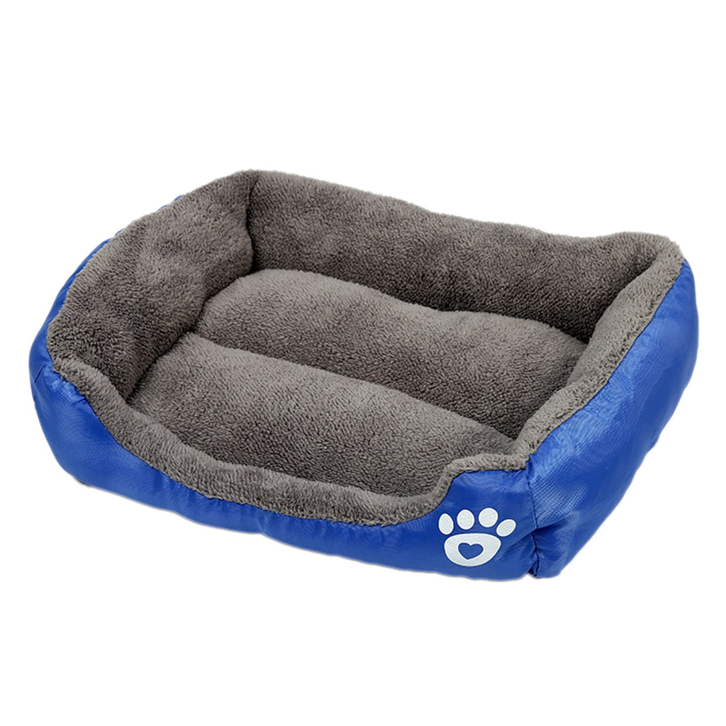 Rectangle Washable Dog Bed and Kennel Mat, 3XL, Navy Blue