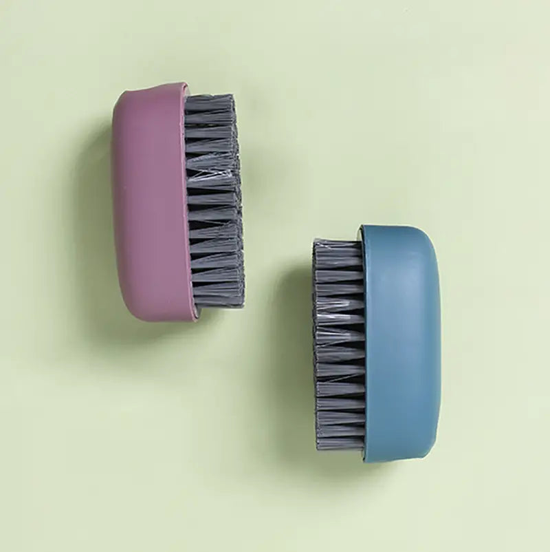 Compact Soft-Bristle Laundry Scrub Brush, 2.17 x 3.94 in