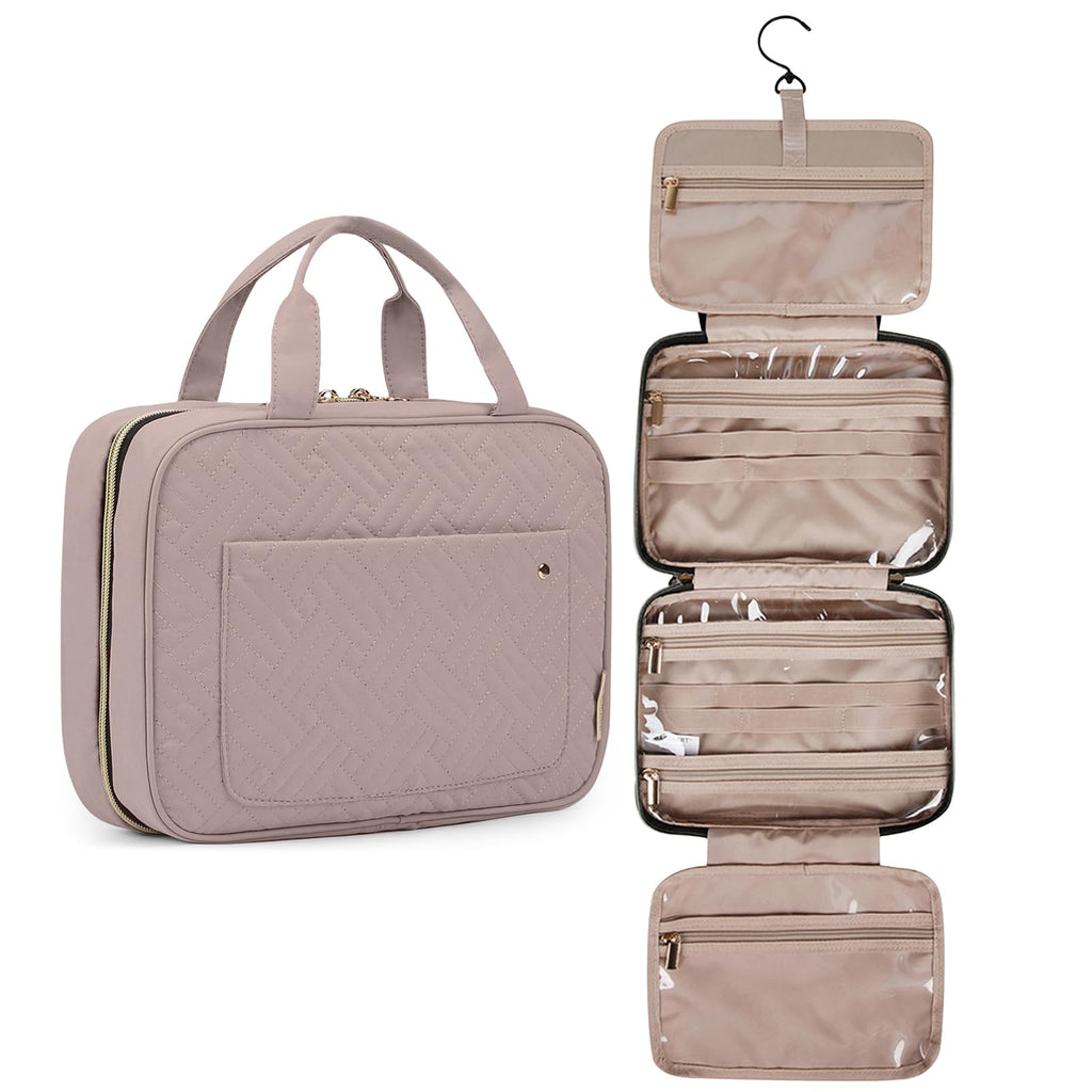Hanging Toiletry Bag with Swivel Hook, Medium, Dirty Purple