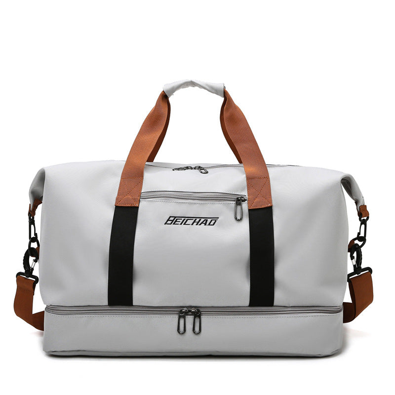 Sports Gym Bag with Wet and Dry Separation, 46 x 28 x 25 cm