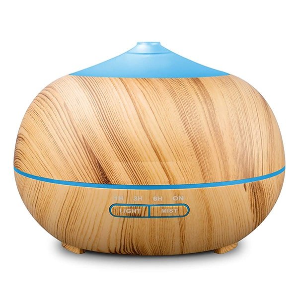 Ultrasonic Color-Changing Aroma Diffuser, Coffee or Wood Finish