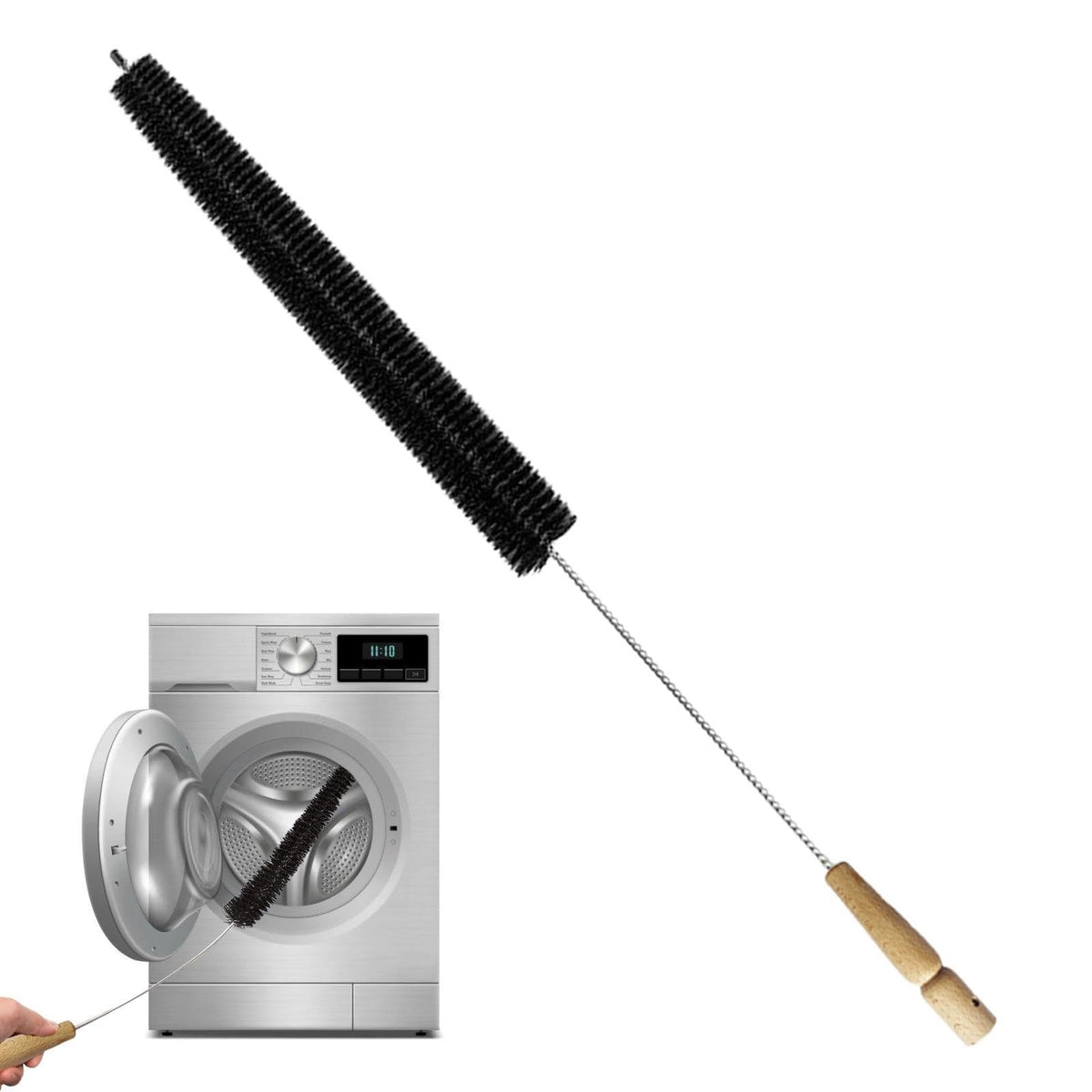 Flexible Dryer Vent Cleaning Brush for Lint, Ducts and Coils, 700 mm