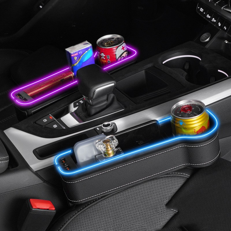 Car Seat Gap Organizer with USB Charging Port