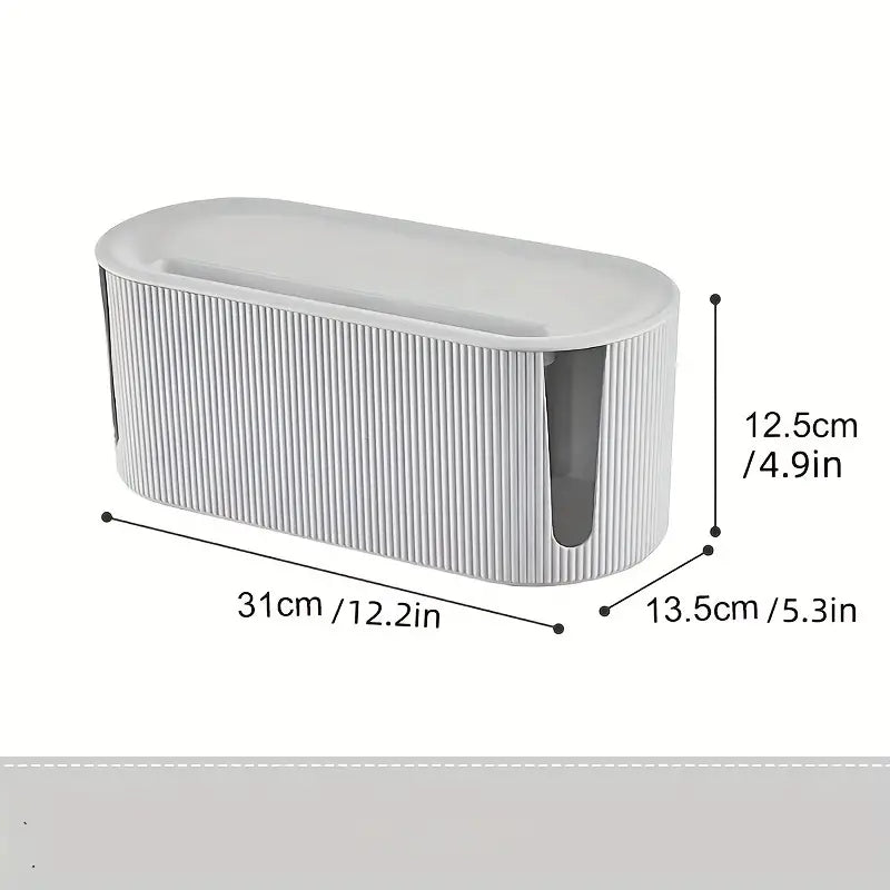 Ventilated PP Cable Management Box for Desk and TV