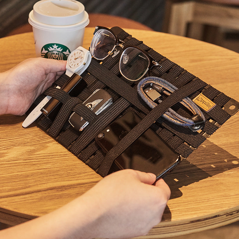 Magnesium Alloy Tech Accessory Organizer Board, 27 x 19 cm